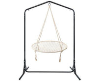 100cm Beige Nest Swing with Double Hammock Chair Stand