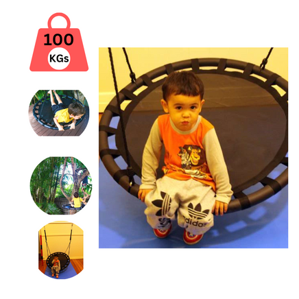 100cm Black Round Mat Nest Swing