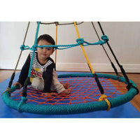 100cm Multi Colour Round Birds Nest Sensory Swing