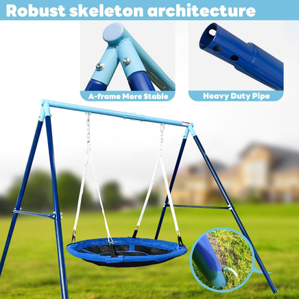 100cm Swing Outdoor with Metal A-frame Swing Set