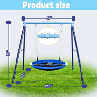 100cm Swing Outdoor with Metal A-frame Swing Set