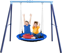 100cm Swing Outdoor with Metal A-frame Swing Set