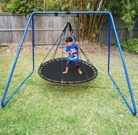 150cm Black Mat Nest Swing with Swing Set Stand