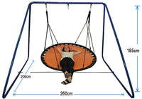 150cm Orange Mat Nest Swing with Swing Set Stand