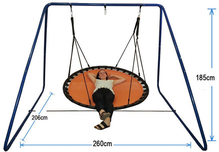 150cm Orange Mat Nest Swing with Swing Set Stand