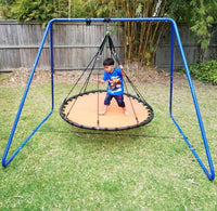 150cm Orange Mat Nest Swing with Swing Set Stand