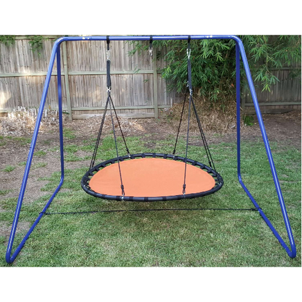 150cm Orange Mat Nest Swing with Swing Set Stand