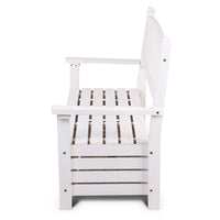 2-Seat Outdoor Storage Bench for Patio and Garden