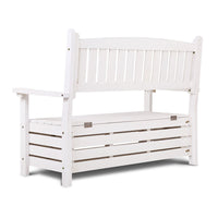 2-Seat Outdoor Storage Bench for Patio and Garden