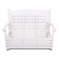 2-Seat Outdoor Storage Bench for Patio and Garden