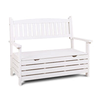 2-Seat Outdoor Storage Bench for Patio and Garden