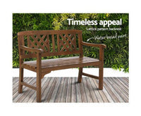 2 Seater Wooden Garden Bench