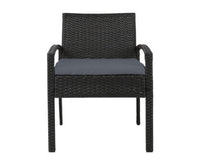 2PC Outdoor Dining Chairs Patio Furniture Rattan Lounge Chair