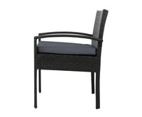 2PC Outdoor Dining Chairs Patio Furniture Rattan Lounge Chair