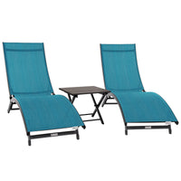 3 Piece Sun Lounger Set