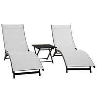 3 Piece Sun Lounger Set