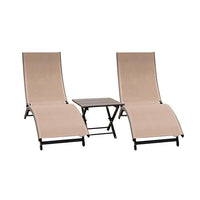 3 Piece Sun Lounger Set