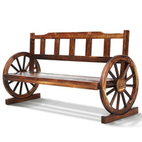 3 Seater Wooden Wagon Garden Bench Outdoor Lounge Chair