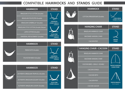 375 cm Universal Steel Hammock Stand