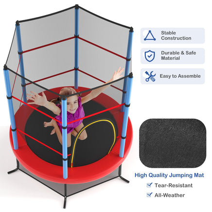 5.3 FT Kids Mini Trampoline 45 KG Max Capacity