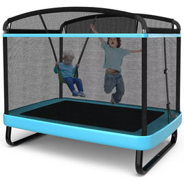 6 FT Kids Recreational Trampoline with Swing Safety Enclosure