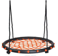 60cm Orange Round Spider Web Swing