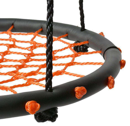 60cm Orange Round Spider Web Swing