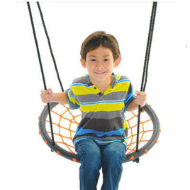 60cm Orange Round Spider Web Swing