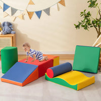 7 PCS Climbing and Crawl Play Set with Zip Cover