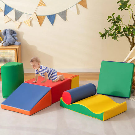 7 PCS Climbing and Crawl Play Set with Zip Cover