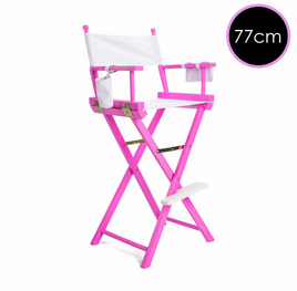 77cm Portable Director's Chair in Pink Hue