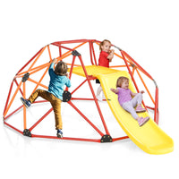 8 FT Climbing Dome with Slide Geometric Playset