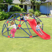 8 FT Climbing Dome with Slide Geometric Playset