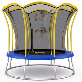 8 FT Flower Shaped Kids Mini Outdoor Trampoline