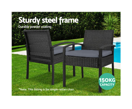 Outdoor Dining Chairs Patio Furniture Rattan Lounge Chair