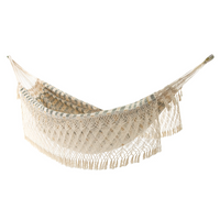 Ambrosia Double Size Brazilian Hammock with Fringe