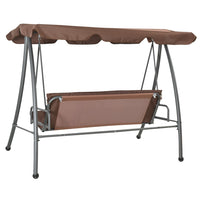 Arch Canopy Outdoor Swing Chair/bed - Coffee