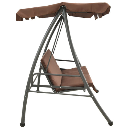 Arch Canopy Outdoor Swing Chair/bed - Coffee