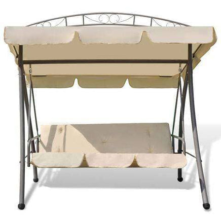 Arch Outdoor Swing Chair/Bed Canopy (Sand White)