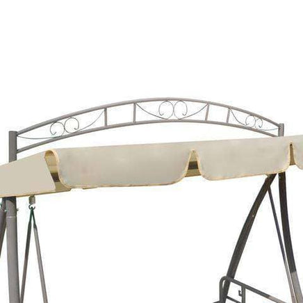 Arch Outdoor Swing Chair/Bed Canopy (Sand White)