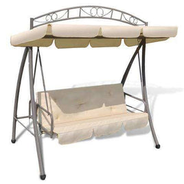 Arch Outdoor Swing Chair/Bed Canopy (Sand White)