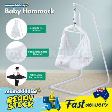 Baby Hammock Bassinet Cotton with Stand & Mattress Carry Bag-Siesta