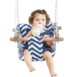 Baby Hammock Blue and White Stripes Swing Indoor Outdoor