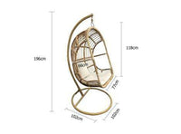 Balinese Natural Rattan Hanging Egg Chair