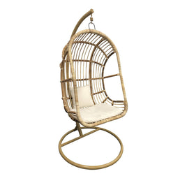 Balinese Natural Rattan Hanging Egg Chair Without Stand