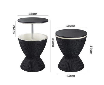 Black Al Fresco Beverage Cooling Table