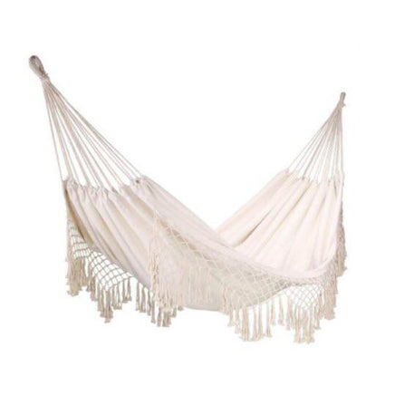 Boho Macrame Hammock in Cream