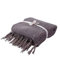 Cotton Luxury Throw Blanket with Tassels