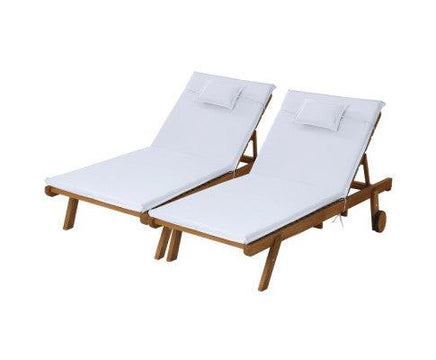 Day Bed Twin Patio Set in White