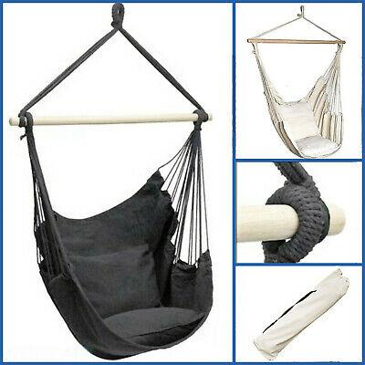 Deluxe Hanging Hammock Chair in Grey